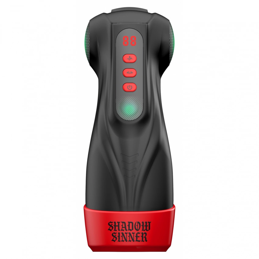 Raven Masturbator Automat Reîncărcabil cu Sucțiune și Vibrații Negru