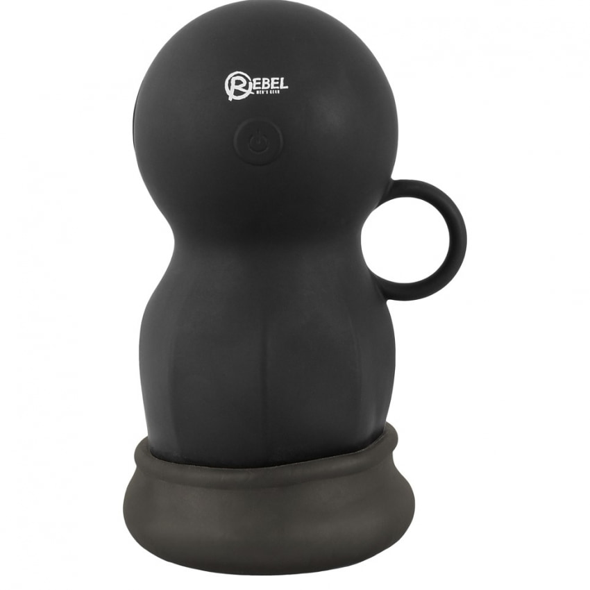 Rebel Shaker – Masturbator cu Scuturare 3 Trepte, Reîncărcabil Negru