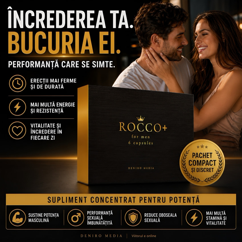 ROCCO Pills - 6 Pilule Pentru Potență Discretă