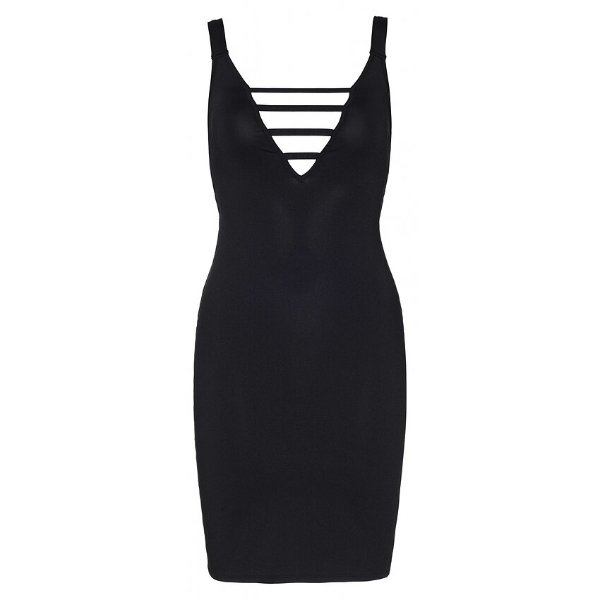 Rochie Leg Avenue Deep-V Callie Negru S