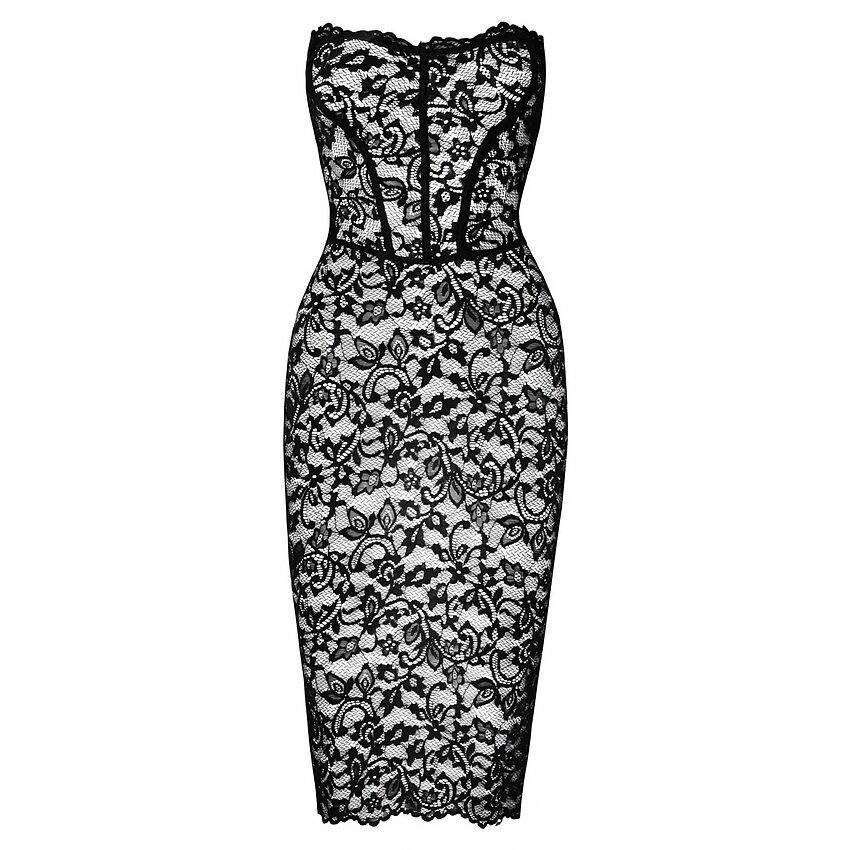 Rochie Noir Handmade Brenda Neagră S