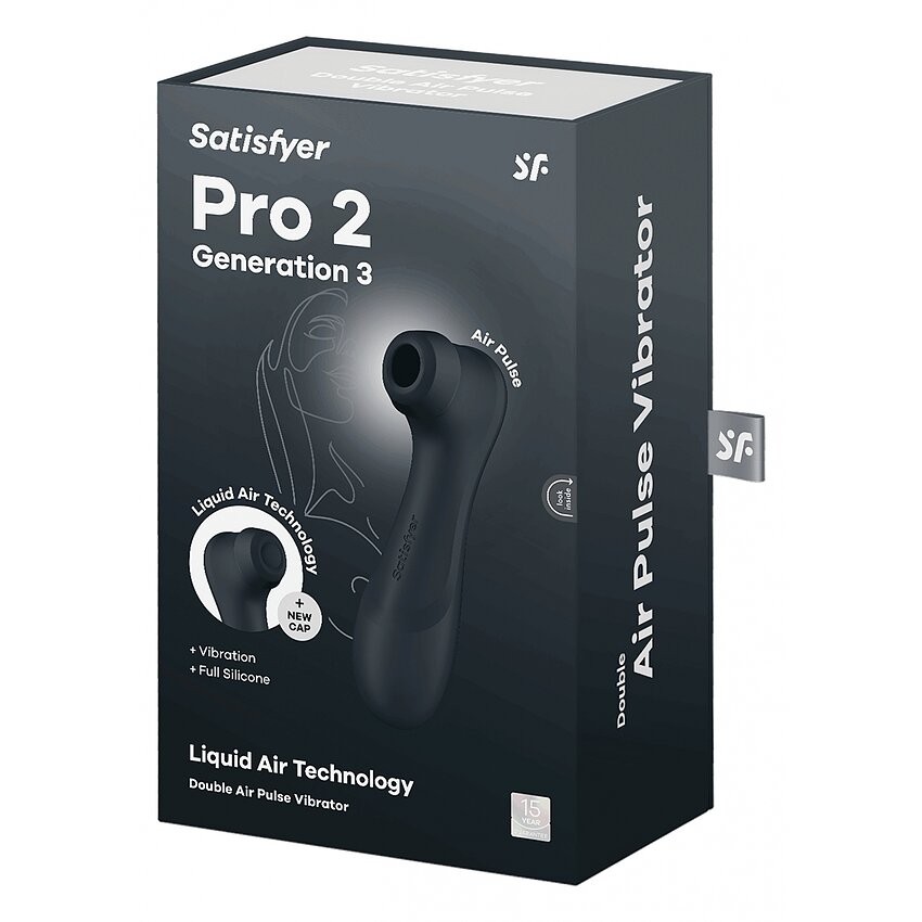 Satisfyer Pro 2 Generation 3 With Liquid Air Dark Grey Negru
