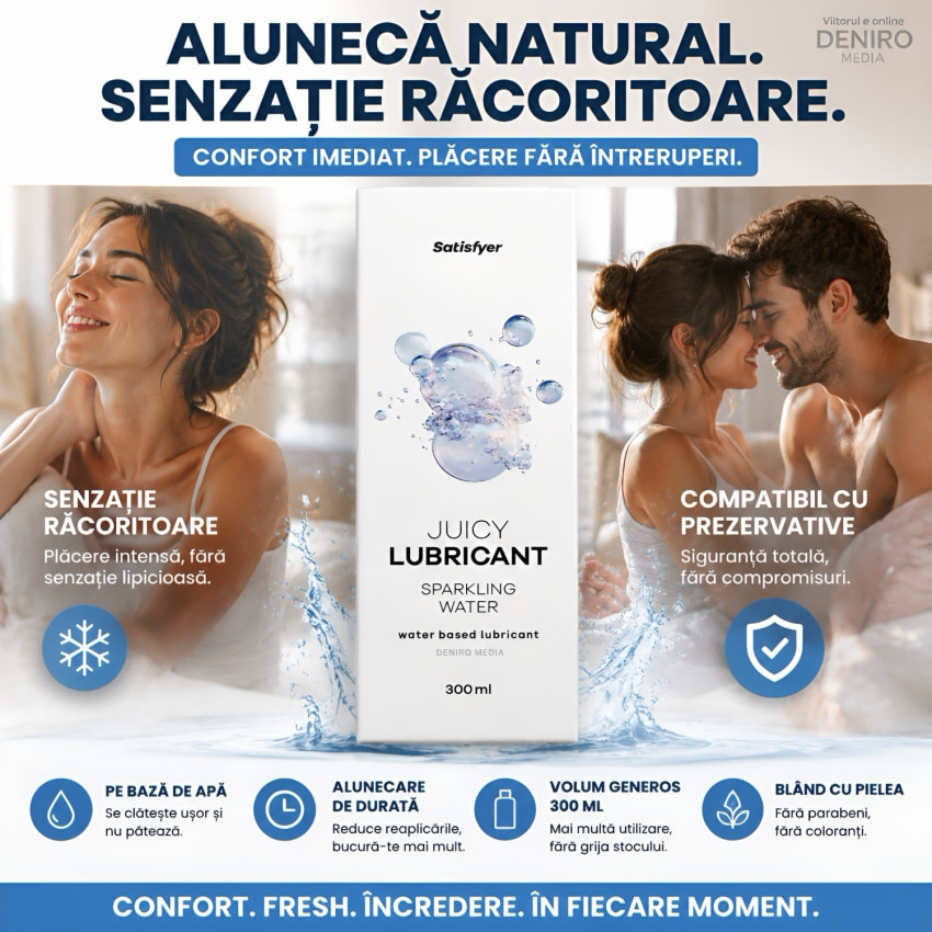 Satisfyer Sparkling Water Agent de ungere Pe Bază De Apă 300 ml