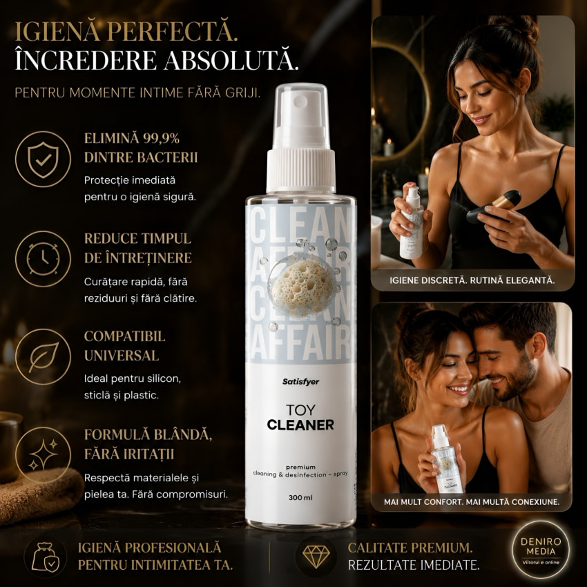 Satisfyer Spray Igienizant 300 ml — curățare Rapidă