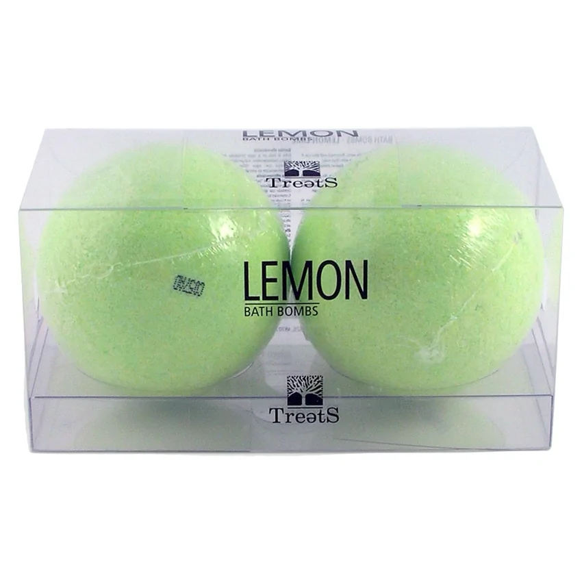 Set 2 bile efervescente baie, cu lămâie verde, Treets, 360 gr