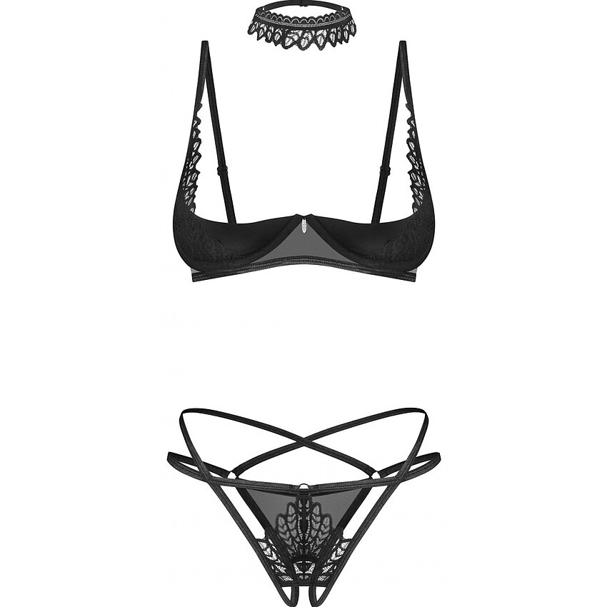 Set 3 Piese Obsessive Donarella Negru M-L