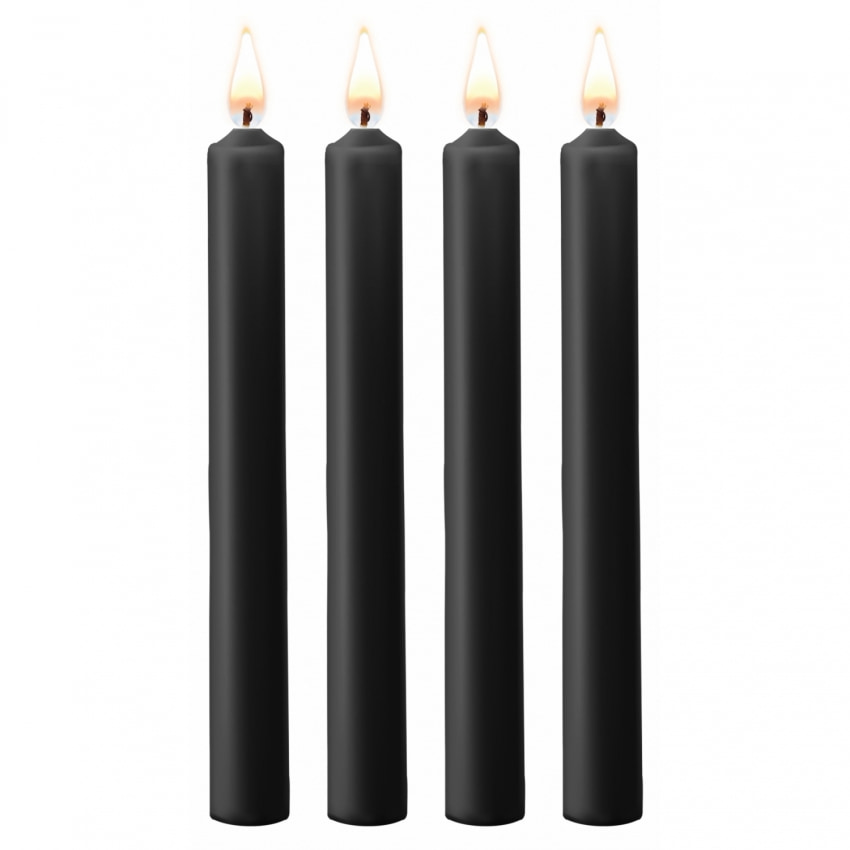 Set 4 Lumânări Negru