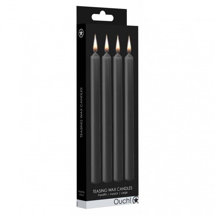 Set 4 Lumânări Negru