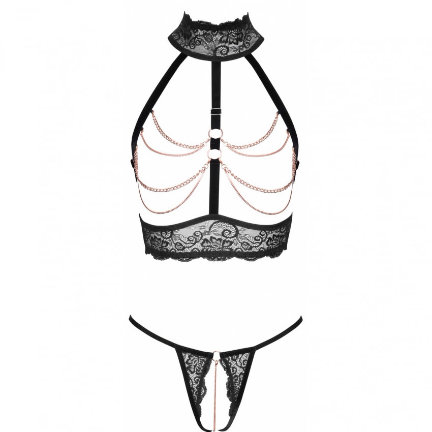 Set Abierta Fina Amethyst Negru XL