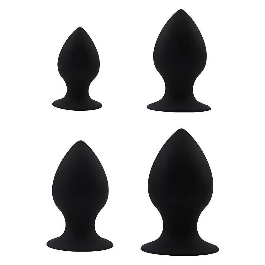 Set Anal Plug Fullness Anal Stuffer Negru