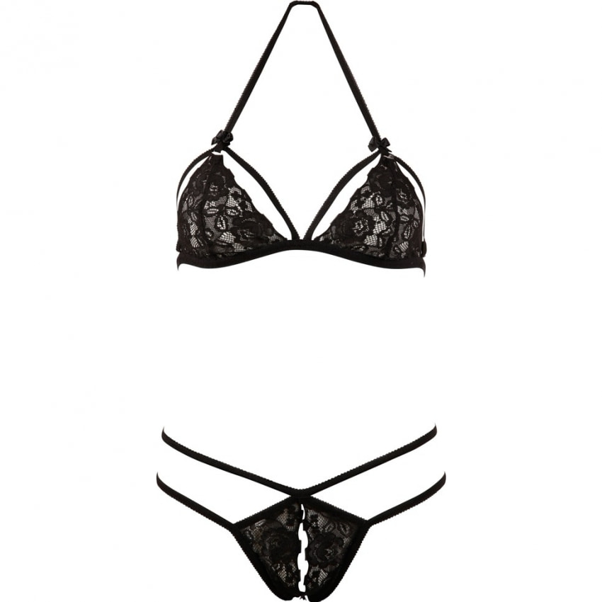 Set Cottelli Collection Cora Negru XL