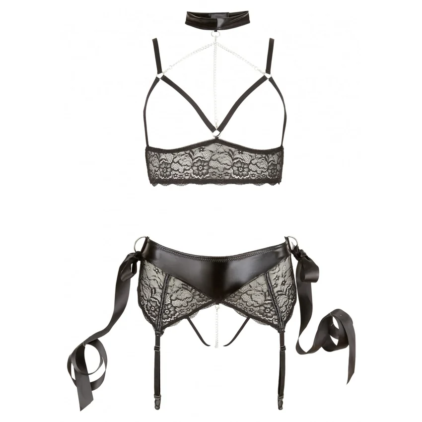 Set Cottelli Collection Riley Negru XL