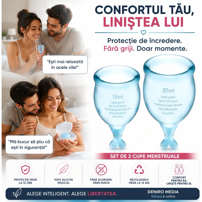 Set Cupe Menstruale Satisfyer Feel Secure