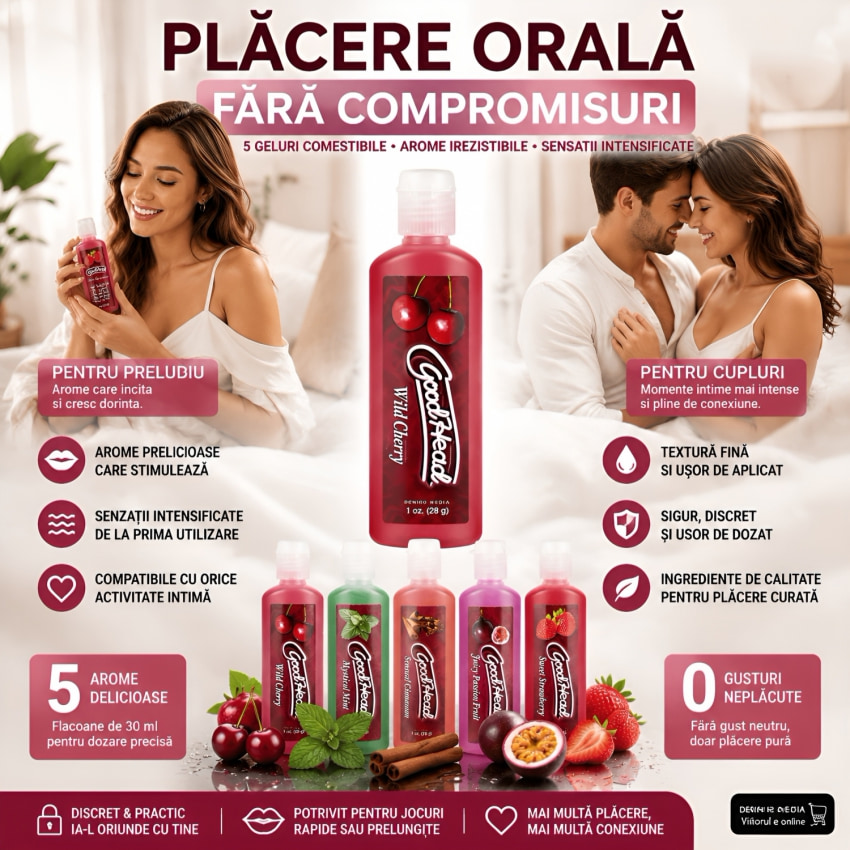 Set Geluri Pentru Sex Oral De Calitate 5 buc