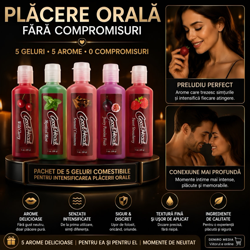 Set Geluri Pentru Sex Oral De Calitate 5 buc