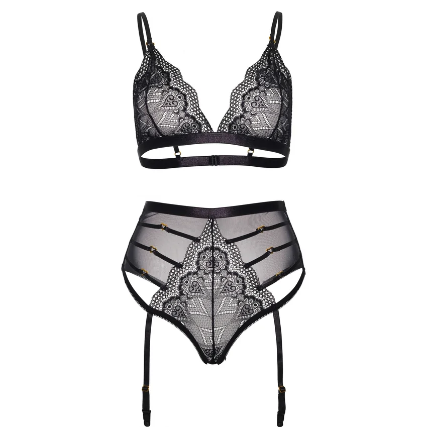 Set Leg Avenue Ariella Lace Negru M
