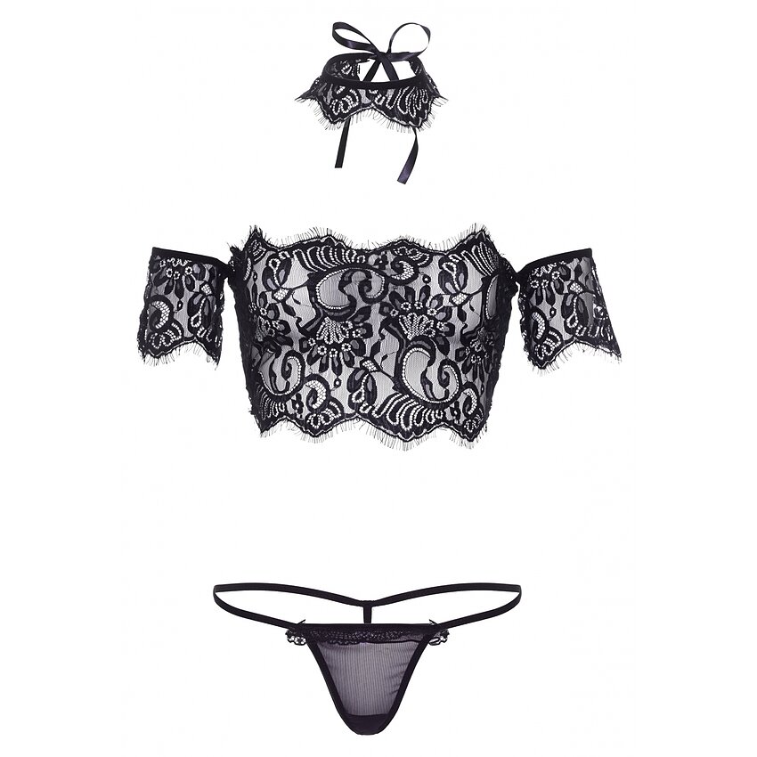 Set Leg Avenue Skyla Negru M-L