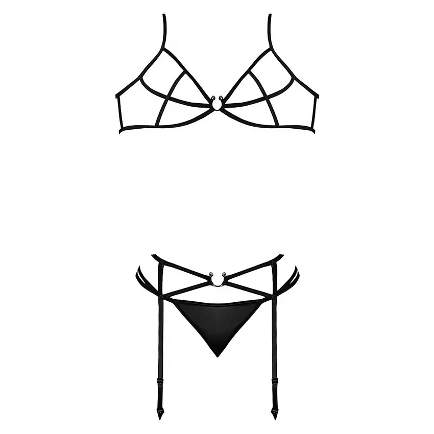 Set Magic Silk Beatrice Negru S-M