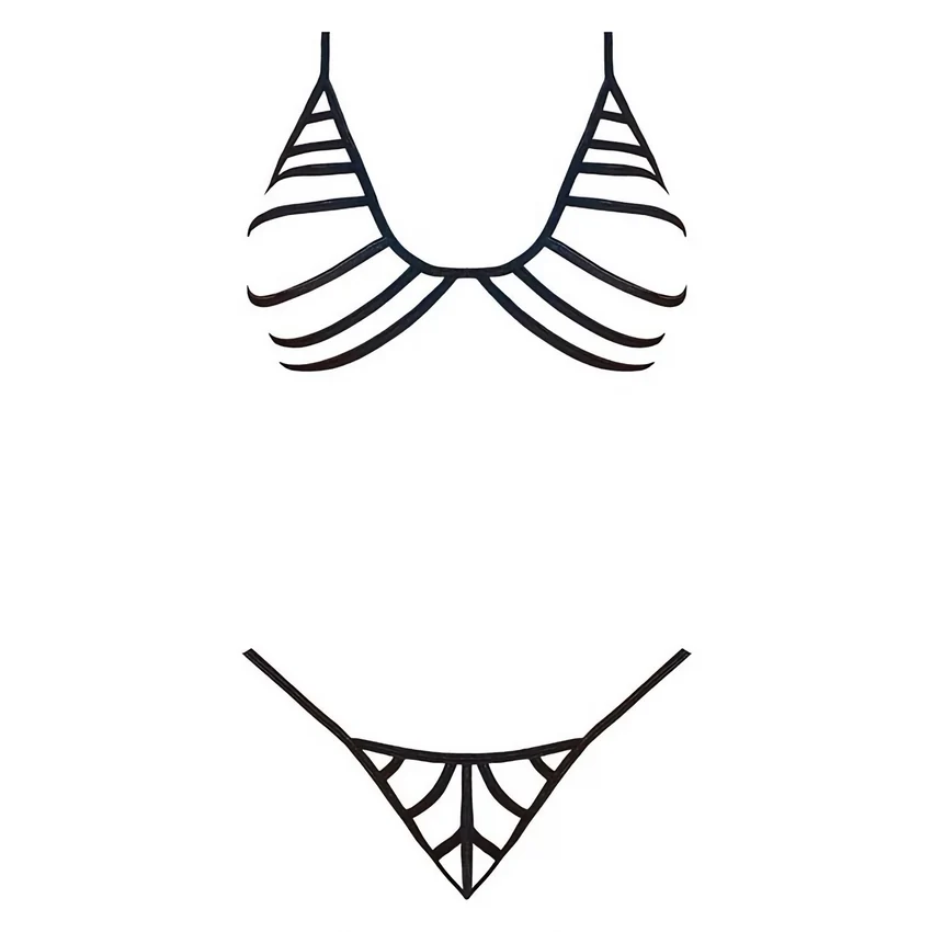 Set Magic Silk Camille Negru S-M