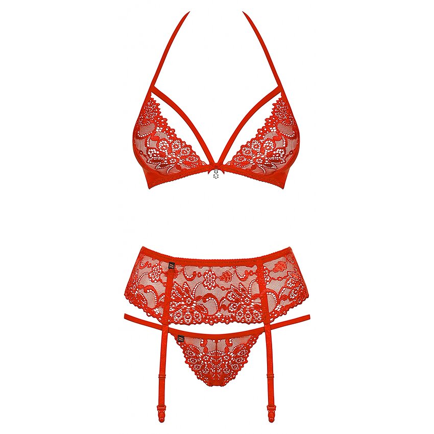 Set Obsessive 838-SEG Roșu S-M