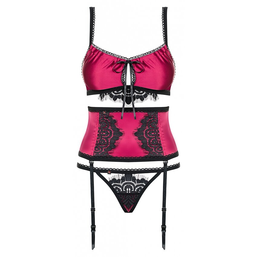 Set Obsessive 861-SEG Fuchsia L-XL