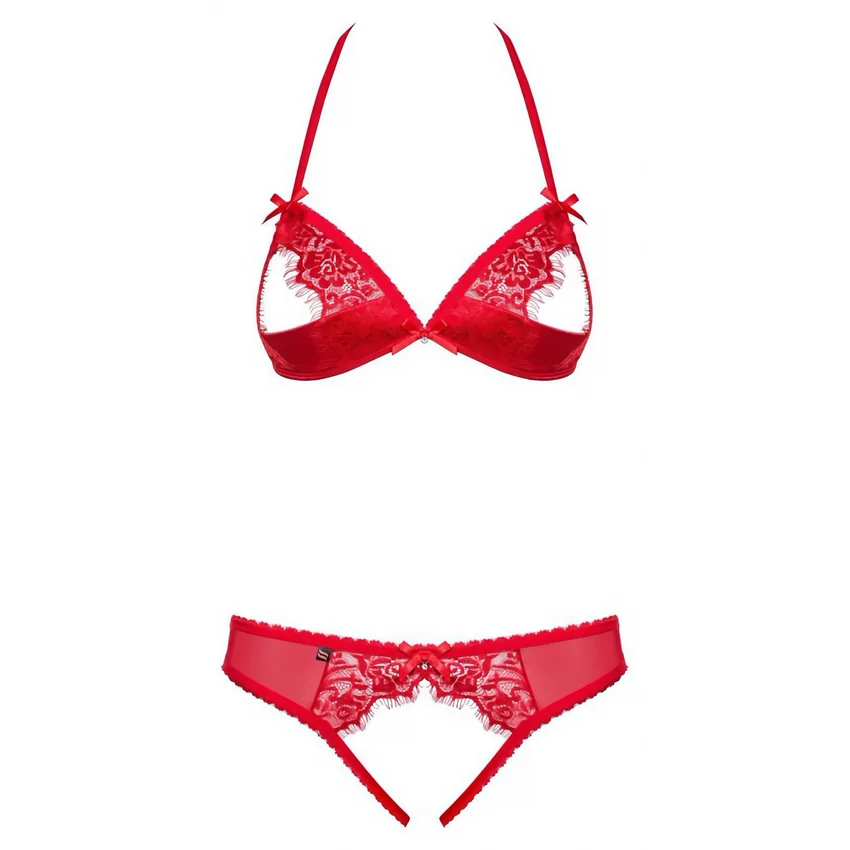 Set Obsessive 870-SEC Roșu L-XL
