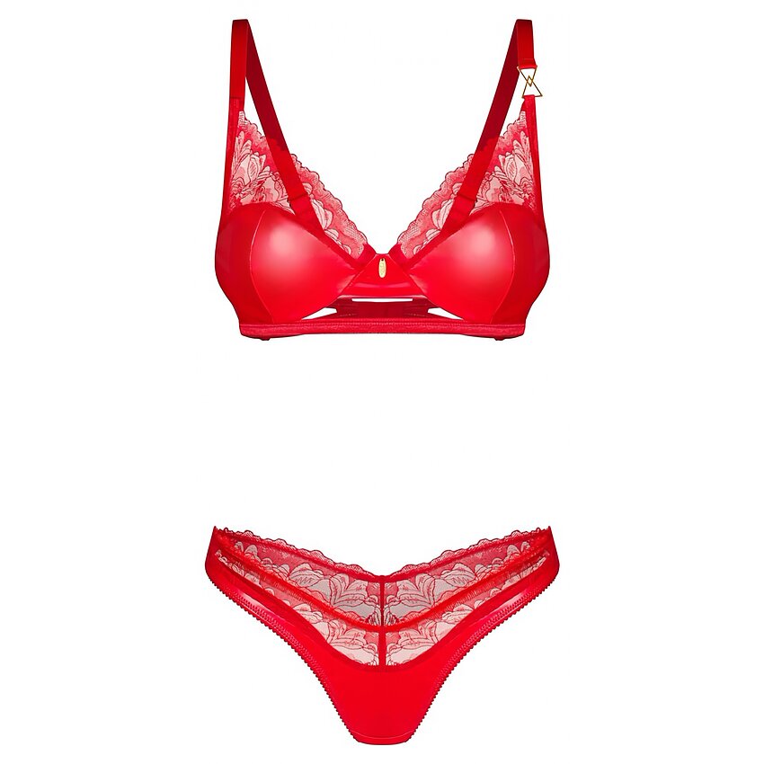 Set Obsessive Aliosa 2 Piese Roșu S-M