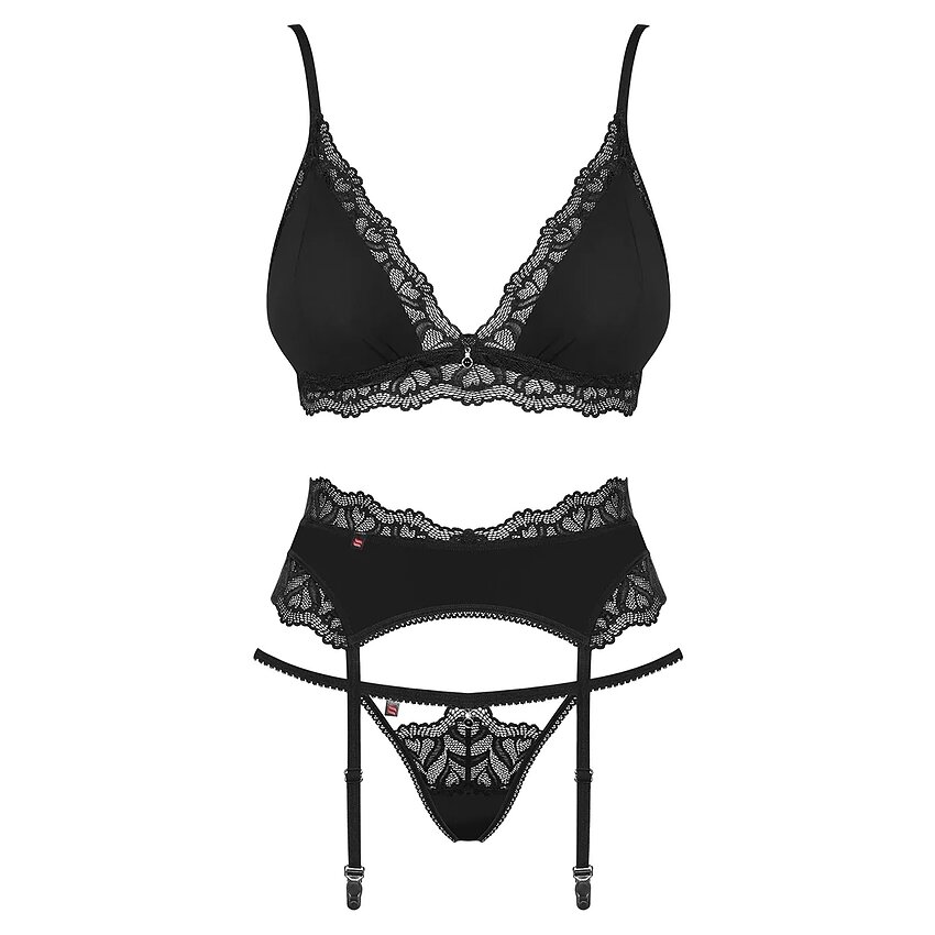Set Obsessive Arisha Negru L-XL