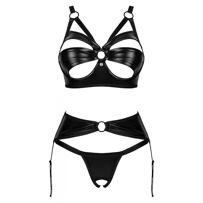 Set Obsessive Armares 3 Piese Negru M-L