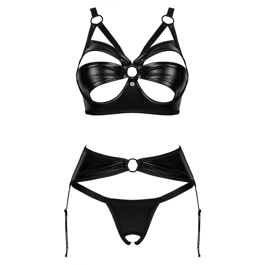 Set Obsessive Armares 3 Piese Negru XS-S