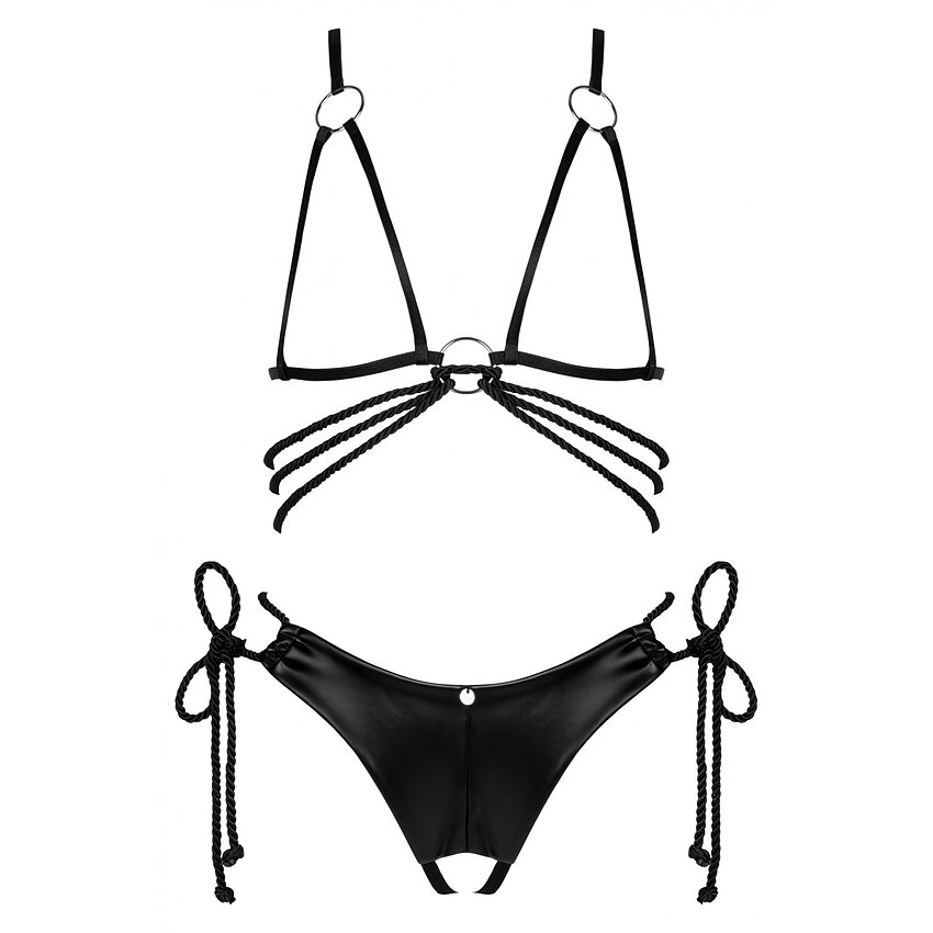 Set Obsessive Cordellis Cupless Negru S-L