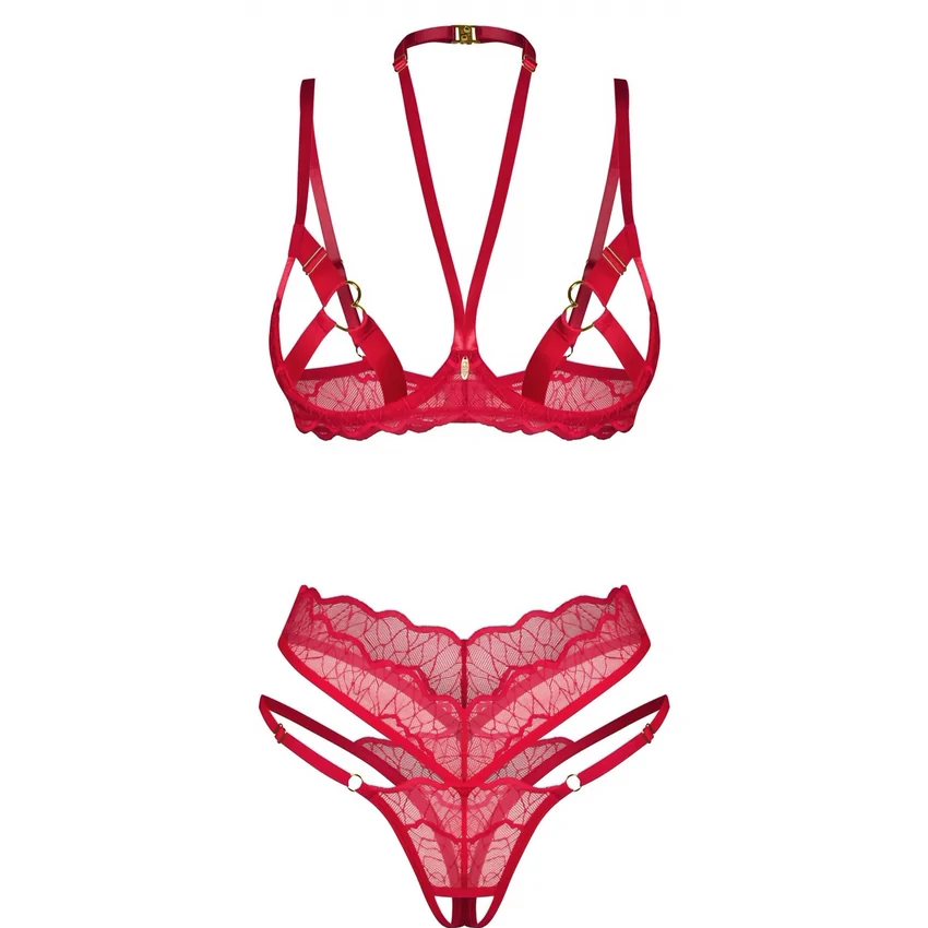 Set Obsessive Cupide Desir Roșu L-XL