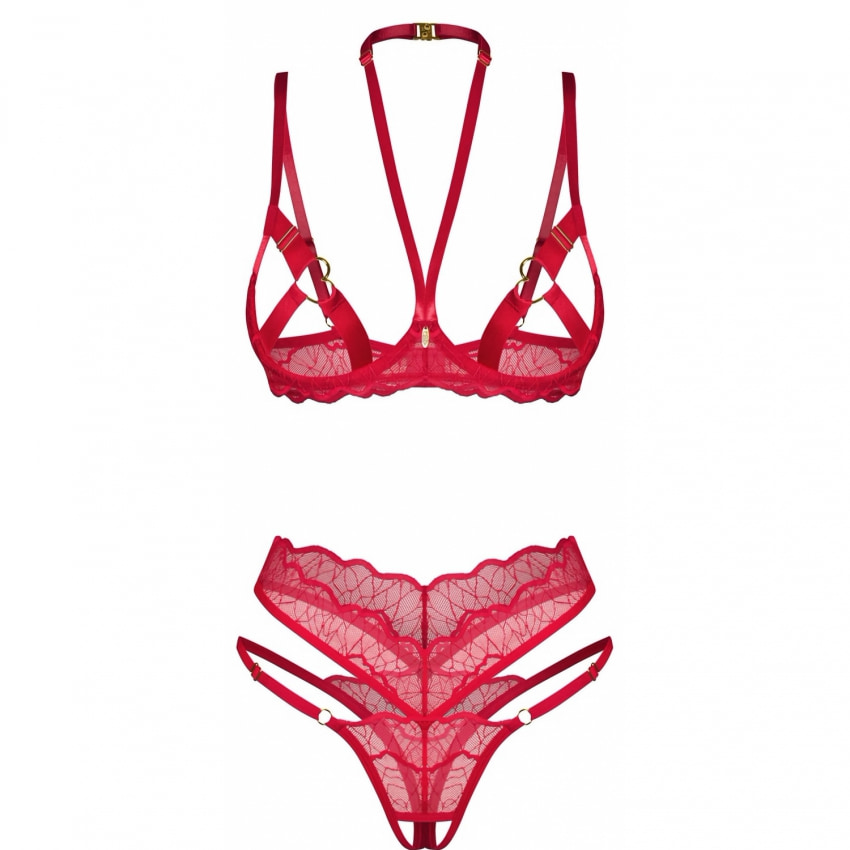 Set Obsessive Cupide Desir Roșu 2XL-3XL