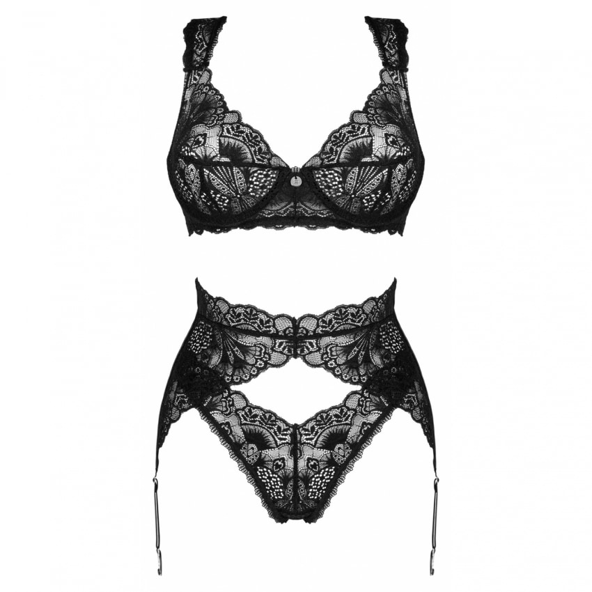 Set Obsessive Donna Dream 3 Piese Negru M-L
