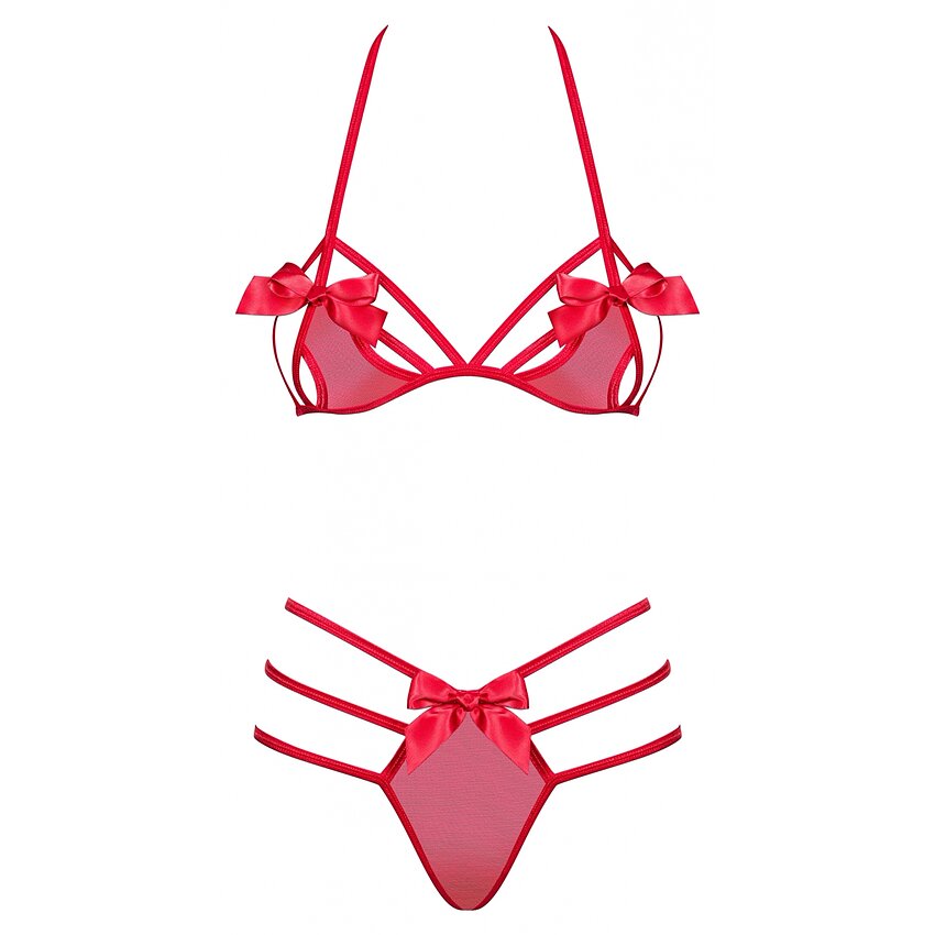 Set Obsessive Giftella Roșu L-XL