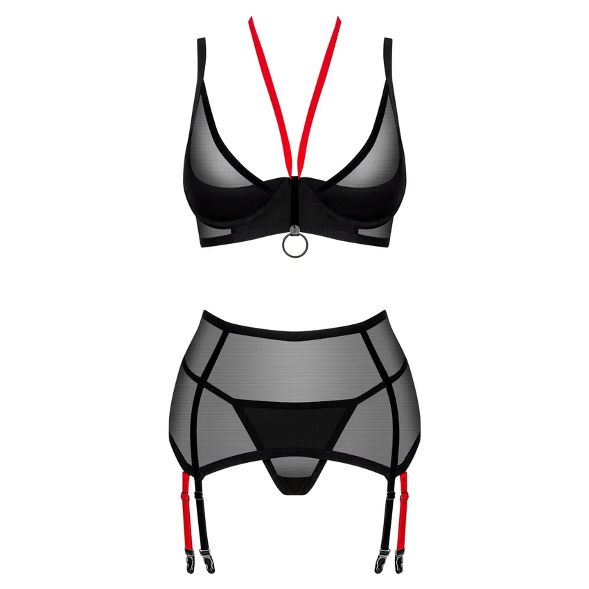Set Obsessive Glandez 3 Piese Negru M-L