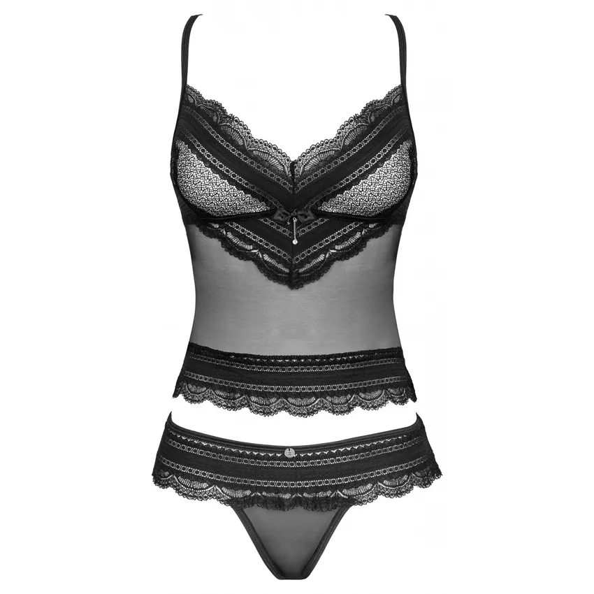 Set Obsessive Ivannes Negru L-XL