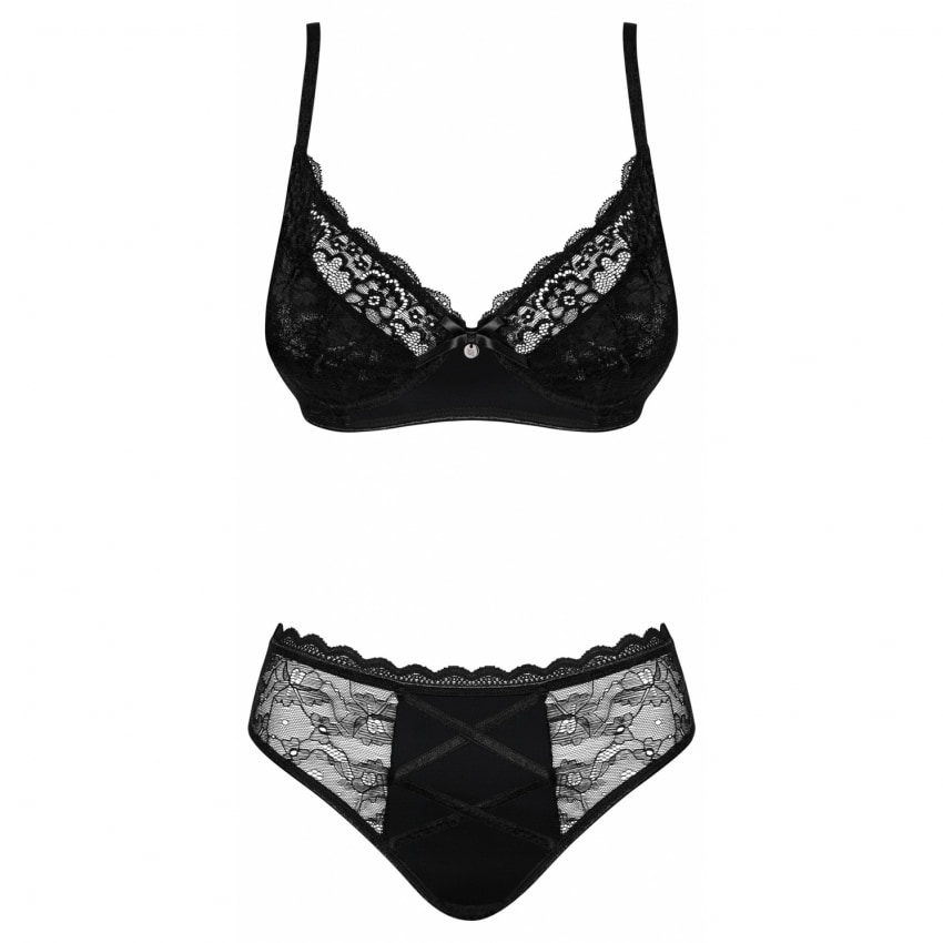 Set Obsessive Laurise Negru L-XL