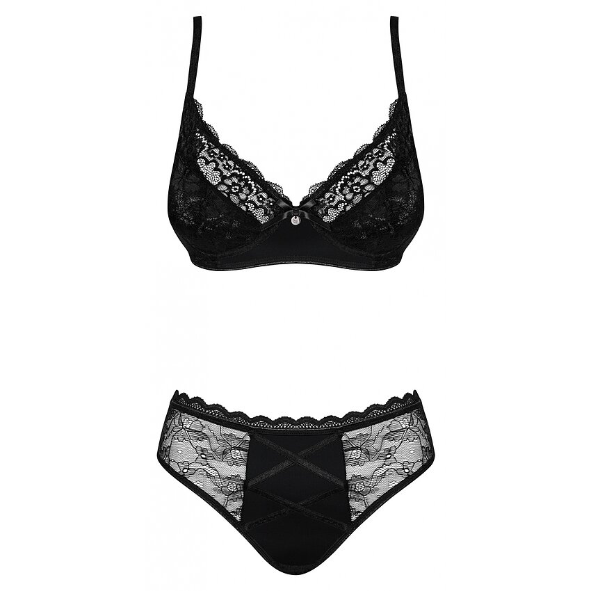 Set Obsessive Laurise Negru 2XL