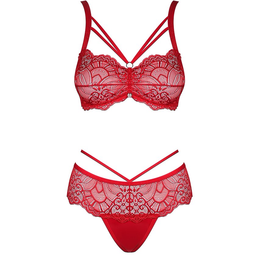 Set Obsessive Loventy Roșu L-XL