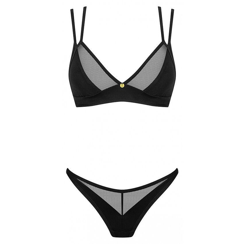 Set Obsessive Nesari 2 Piese Negru XL-2XL