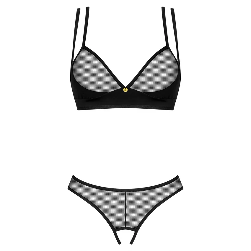 Set Obsessive Nesari Decupat 2 Piese Negru XS-S