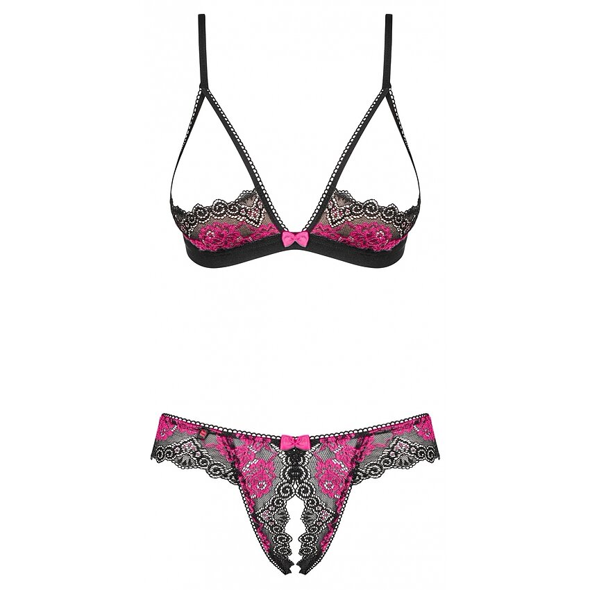 Set Obsessive Open Tulia Negru XS-S