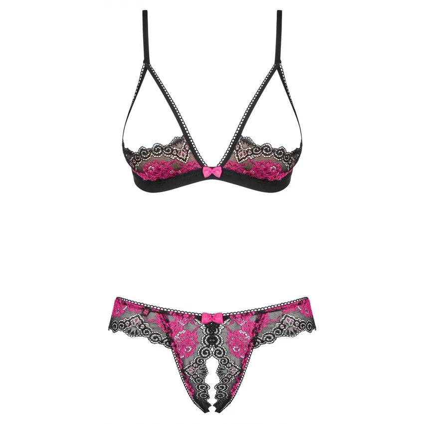 Set Obsessive Open Tulia Negru XS-S