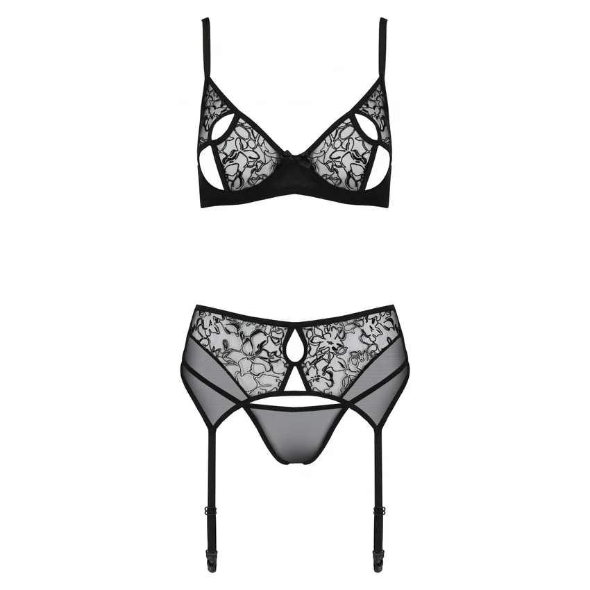Set Passion Eco Primulă Negru L-XL