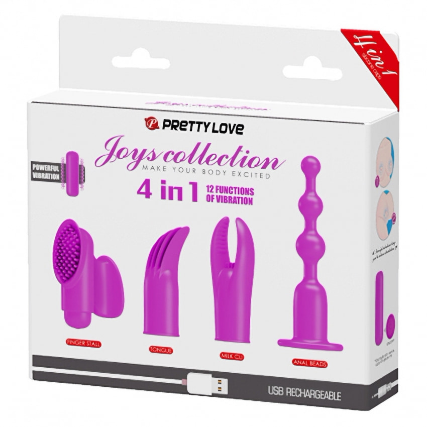 Set Vibratoare Pretty Love Joy Collection 4 în 1 Mov