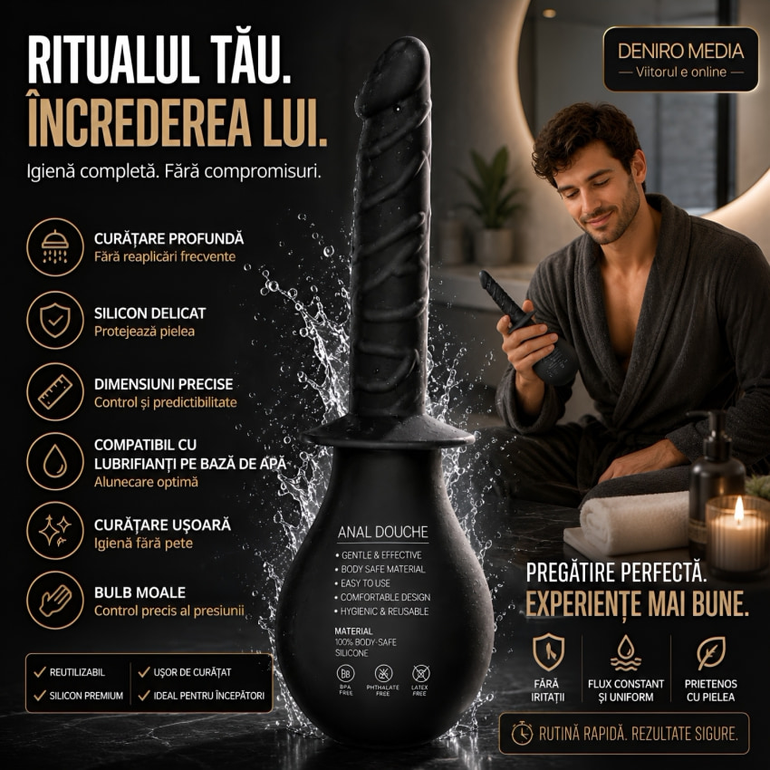 Setul De Curățare Anală De Înaltă Calitate Negru