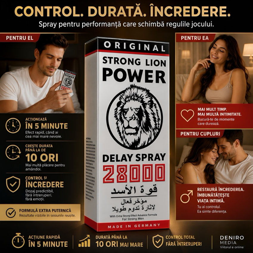 Spray Ejaculare Prea rapidă Strong Lion Power 28000