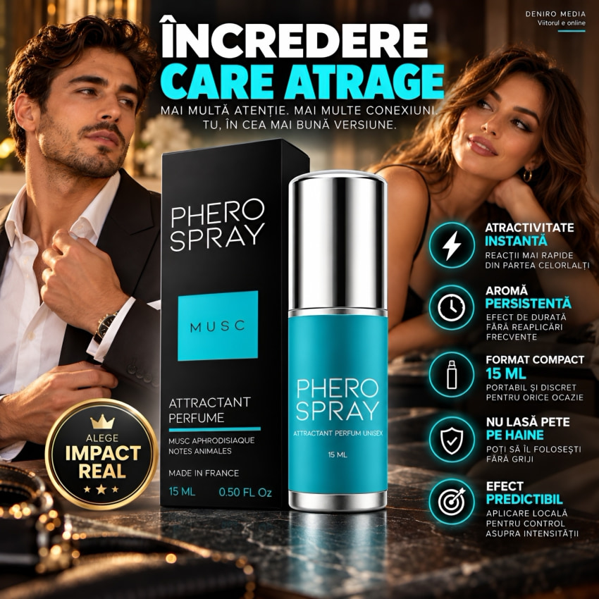 Parfum cu Feromoni Pheroman pentru Bărbați 15 ml