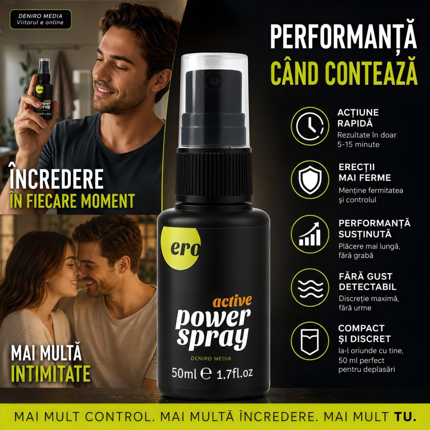 Spray Pentru Sculări Ero Active Power Spray Men 50 ml